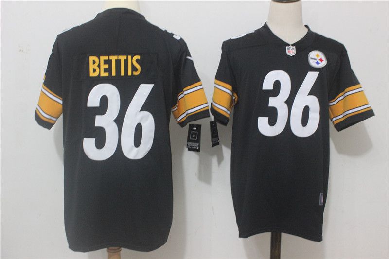 Men Pittsburgh Steelers #36 Bettis Black Nike Vapor Untouchable Limited NFL Jerseys->pittsburgh steelers->NFL Jersey